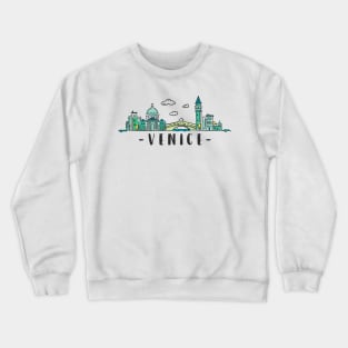 Venice Venezia Italy Skyline Hand Drawn Crewneck Sweatshirt